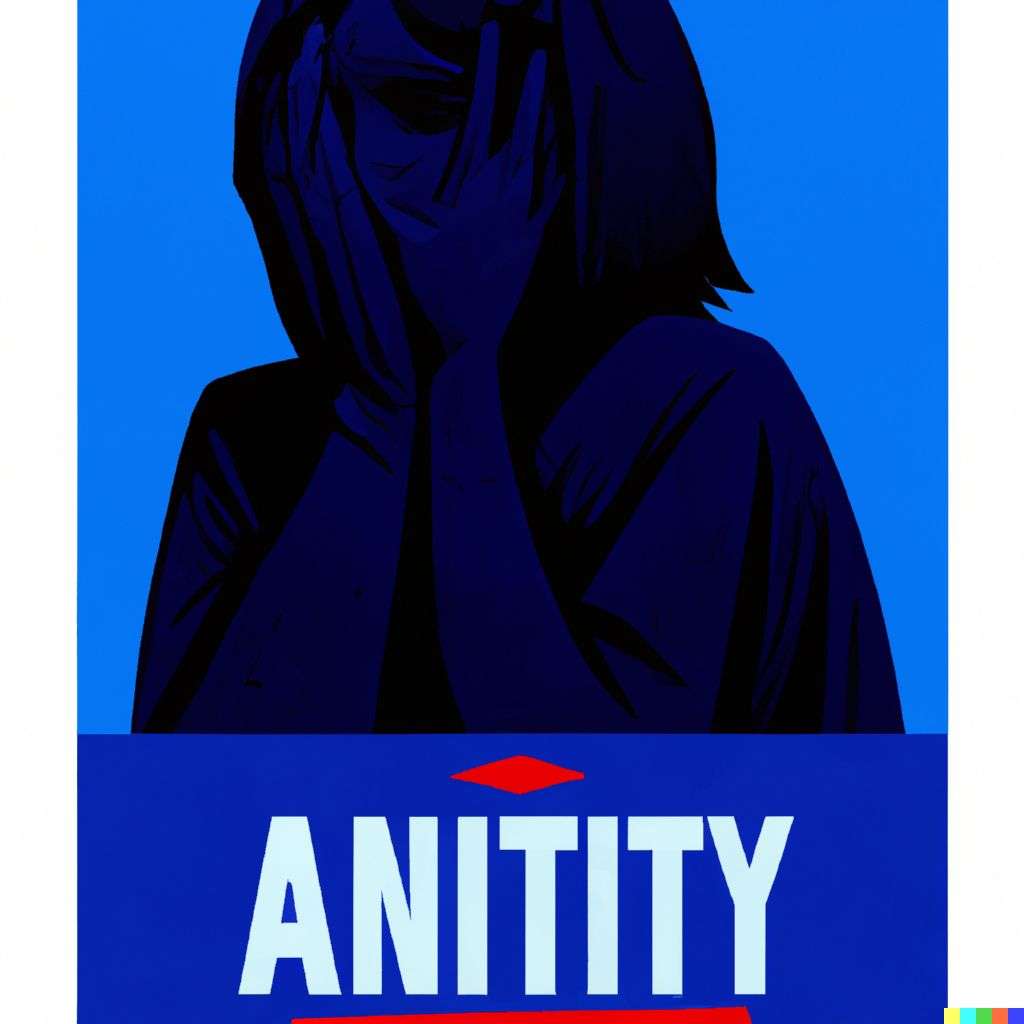 a representation of anxiety, promotional poster for an independent movie